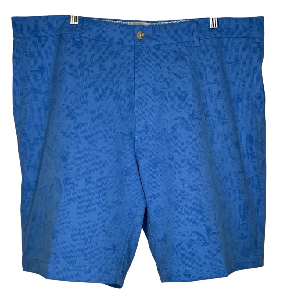 Peter Miller Blue Floral Tropical Golf Shorts Sz 38 BONN Sport